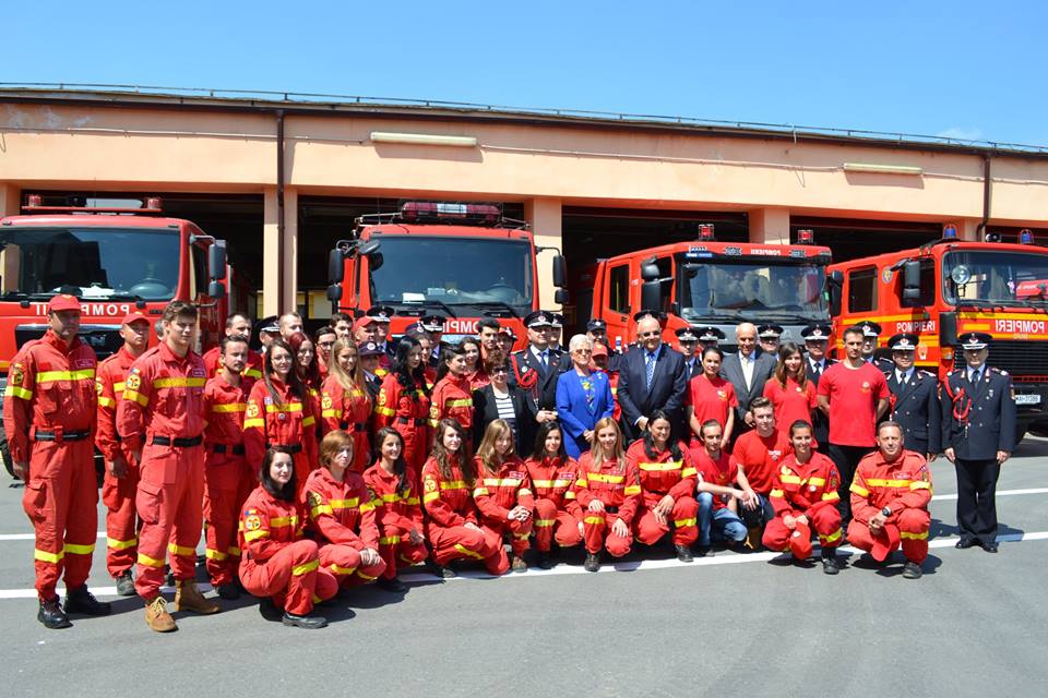 Principesa Iordaniei, impresionată de dăruirea și implicarea paramedicilor și a voluntarilor de la SMURD Sibiu
