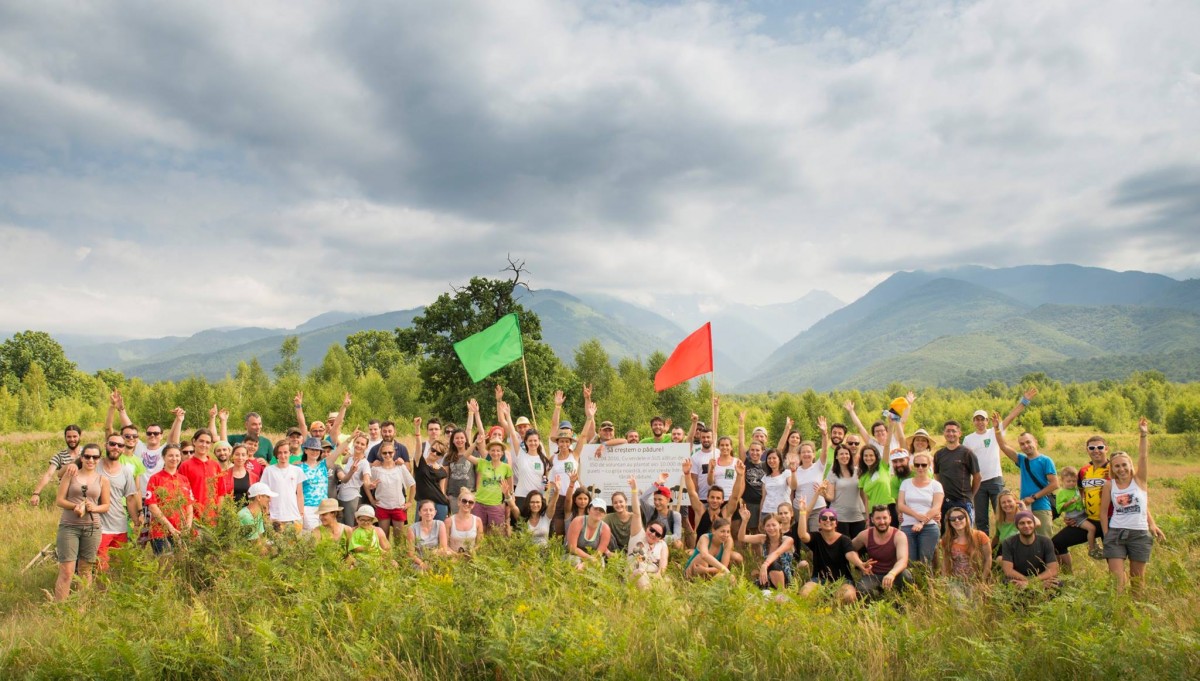 60 de voluntari au îngrijit puieții de la Arpașu. A fost „mai bine ca la Airfield”