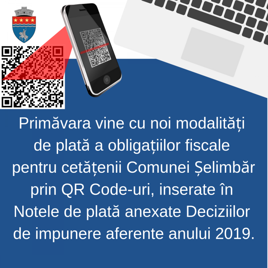 Premieră în județ. QR Coduri inserate pe note de plată