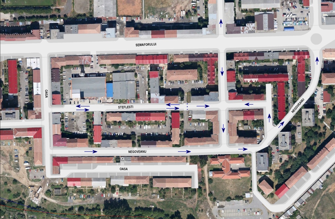 Strada Șteflești, propusă pentru a reveni la circulația în ambele sensuri