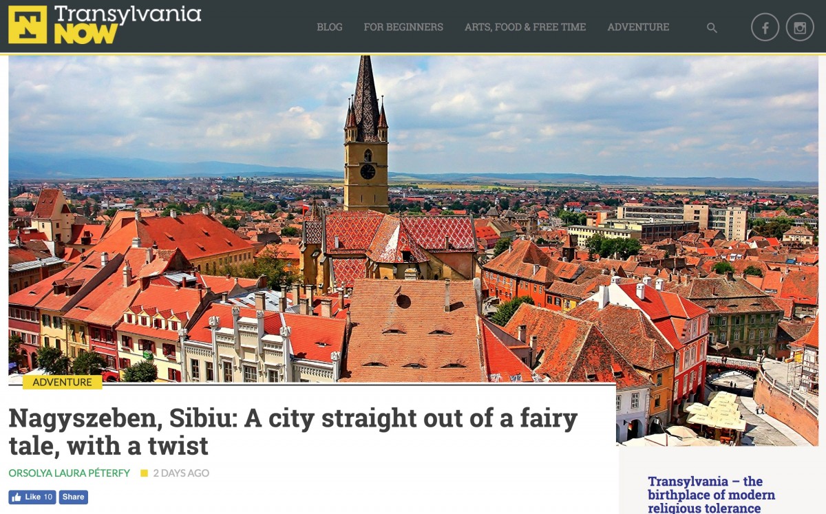 Sibiul, pe un site de promovare turistică, gestionat de UDMR: „Experiența îngrozitoare de împărțire a teritoriului Ungariei...”