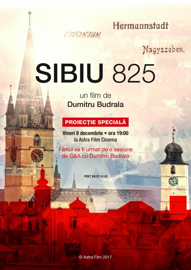 SIBIU 825, proiecție eveniment la Astra Film Cinema