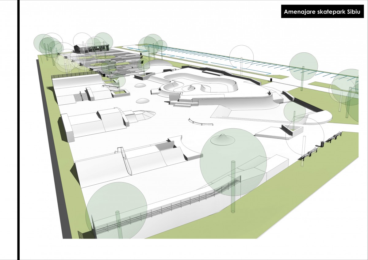 Peste un milion de euro vor fi alocați pentru noul parc de skateboard din Sibiu