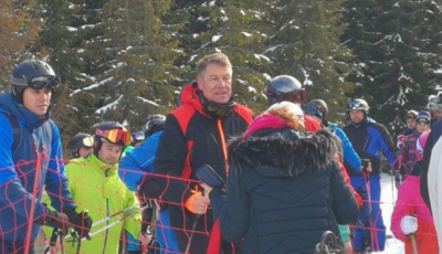 Iohannis a mers la schi. În Alba