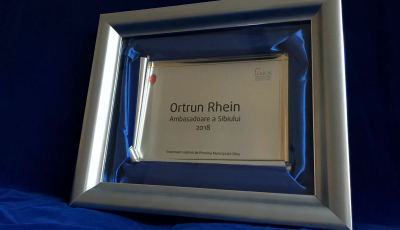 Sibiul va avea un nou ambasador: Ortrun Rhein