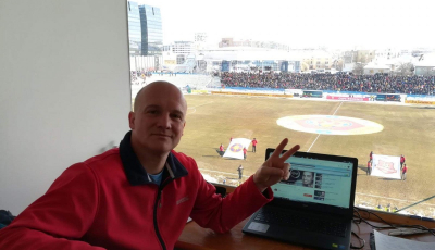 Vocea stadionului din Sibiu: Nu este o meserie, ci o pasiune
