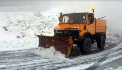 VIDEO - Temperaturi sub zero grade. A nins la marginea Sibiului