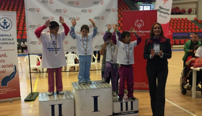 Gimnastică, ocolire obstacole și aruncare la coș, la Gala sportivă pentru persoanele cu dizabilități
