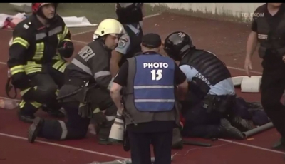 Suporterul care a lovit un jandarm la meciul U Cluj-FC Hermannstadt a fost prins. E acuzat de tentativă de omor
