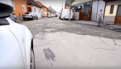 VIDEO – Cele mai proaste străzi din Sibiu. Pe Laminorului e decent cu căruța