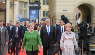 Cancelarul Angela Merkel: Mulțumesc populației din Sibiu...