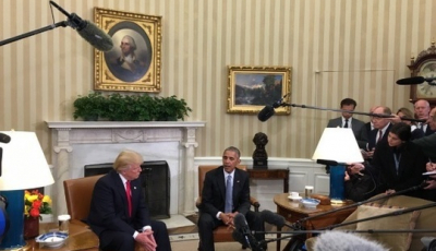 Trump: abia aştept să-i cer în viitor sfatul preşedintelui Obama. Prima vizită la Casa Albă