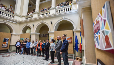 Pictori în Rășinari. Expoziție la Liceul de Arte FOTO