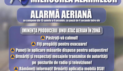 Astăzi urlă sirenele. Nu vă alarmați, e doar un test!