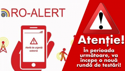 Atenție! DSU testează din nou sistemul de mesaje RO-ALERT