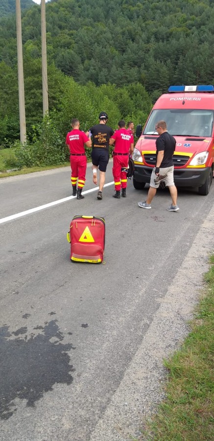Un biciclist a ajuns la spital în urma unei căzături