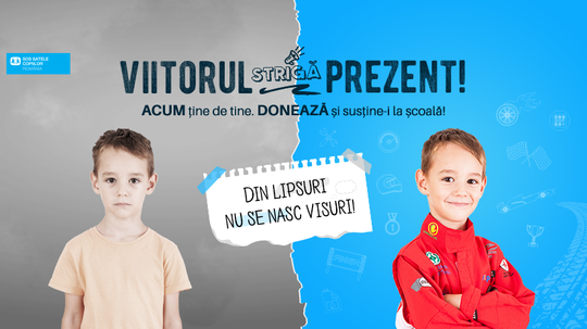 Din lipsuri nu se nasc visuri. Campanie SOS Satele Copiilor pentru a trimite la școală 200 de copii