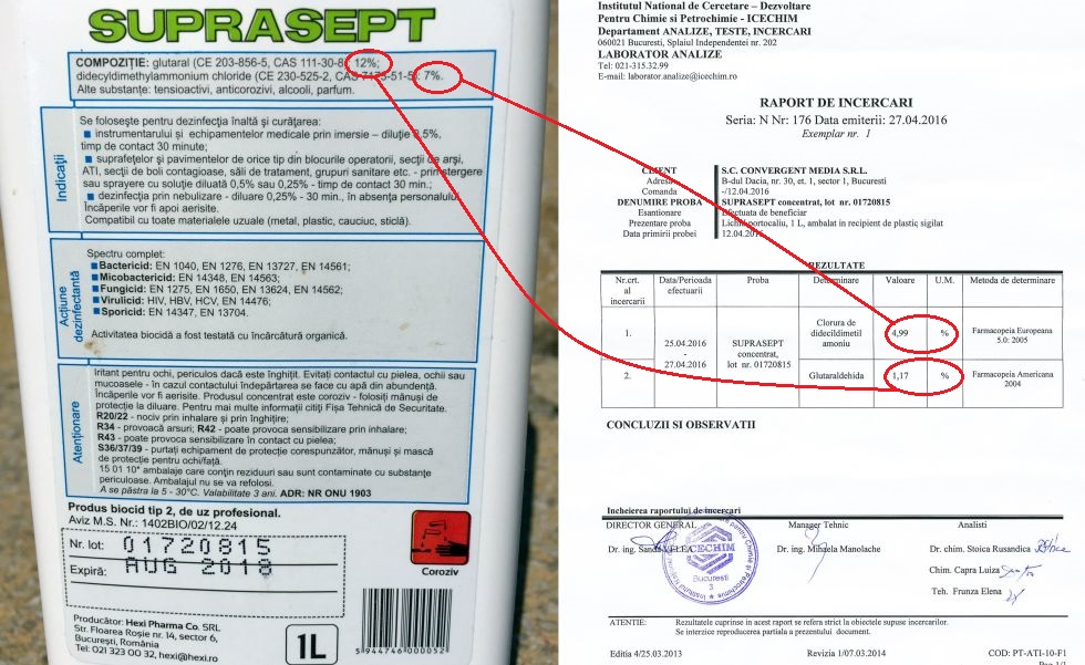 Dezinfectanții diluați, folosiți și în spitalele din Sibiu: la Pediatrie, Spitalul CF, la Mediaș și la Spitalul Militar