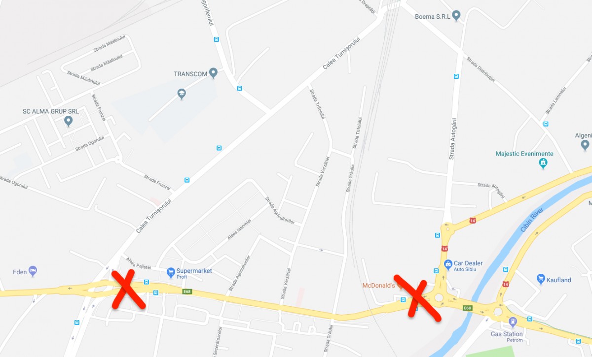 Șoseaua Alba Iulia se închide pe o porțiune de 750 de metri