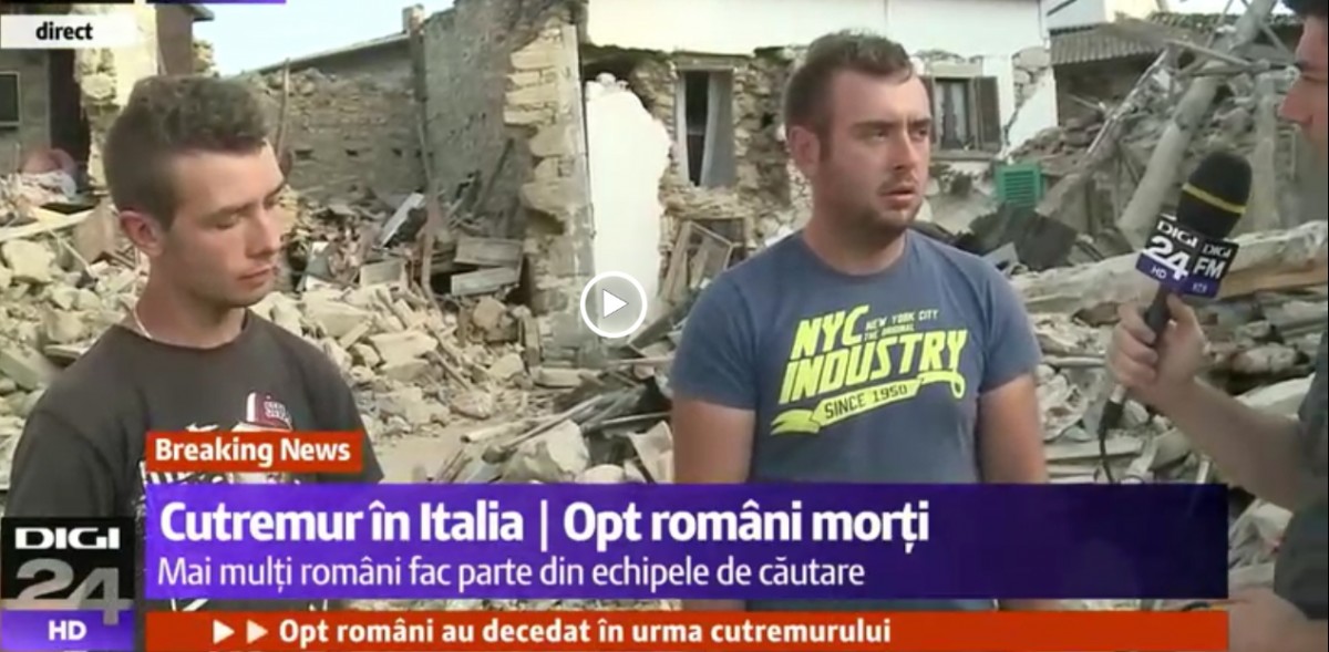 Doi sibieni au salvat nouă oameni la San Lorenzo, după cutremur