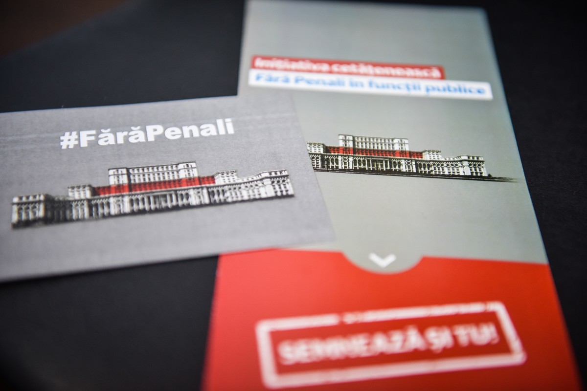 „Fără penali în funcții publice” a strâns peste un million de semnături