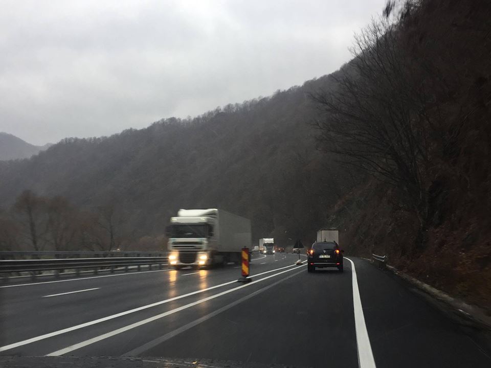 Valea Oltului, închisă traficului de mărfuri timp de trei zile