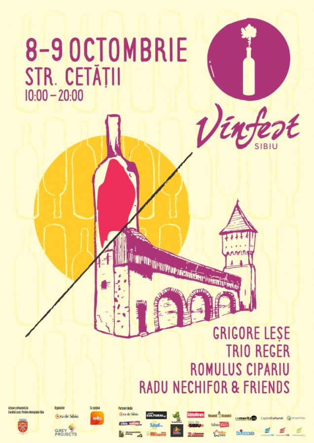 Degustări de vin și concerte la ,,Sibiu Vinfest”