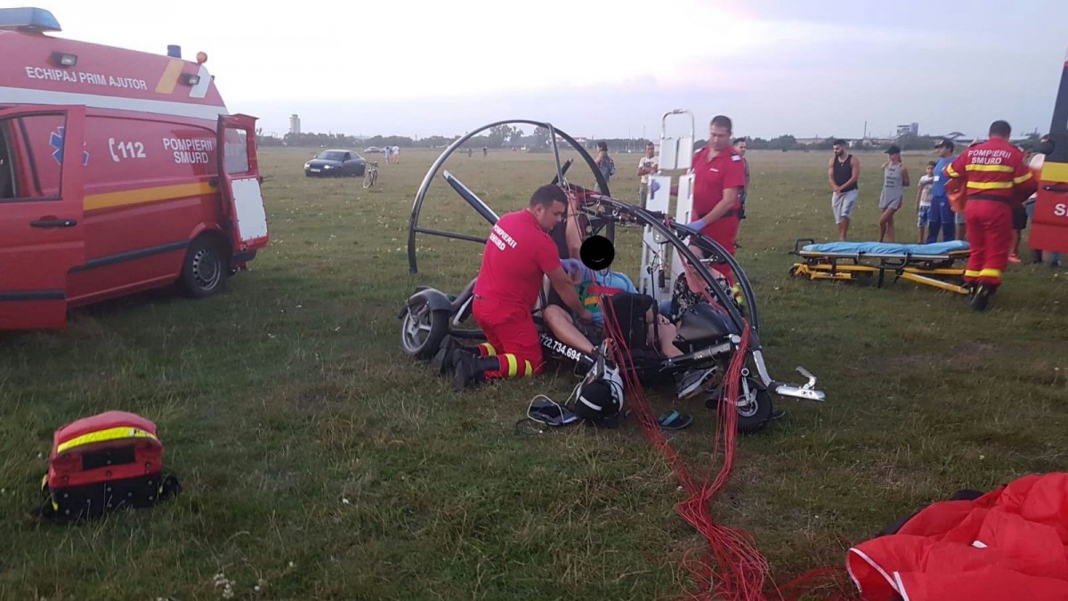 Accident de parapantă, lângă Ocna Sibiului. Intervin două mașini SMURD