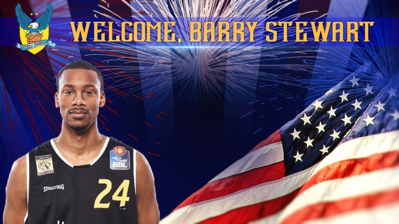 Barry Stewart, noul jucător al BC CSU Sibiu