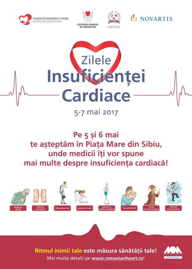 Fundația Română a Inimii și Societatea Română de Cardiologie organizează la Sibiu „Zilele Insuficienței Cardiace”
