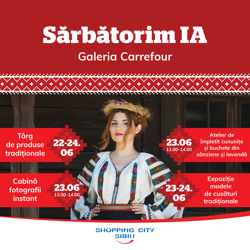 Sărbătoare de ziua iei la Shopping City Sibiu