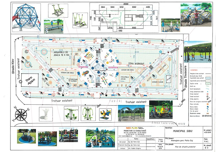 Parcul din Piața Cluj va fi complet reconfigurat și modernizat