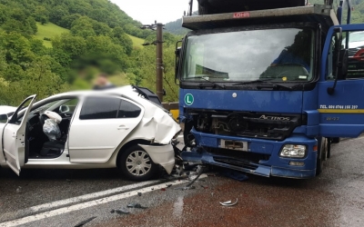 Actualizare accident pe Valea Oltului: două victime au fost transportate la spital