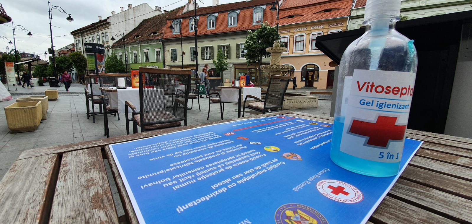 Atmosfera din centrul Sibiului după redeschiderea teraselor: ”E ca prima oară”