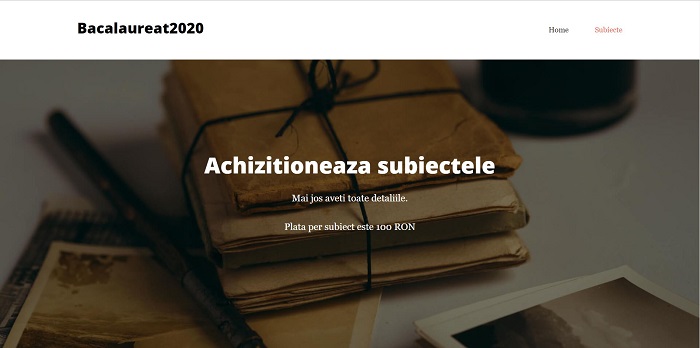 Un site fraudulos care vindea subiectele de la Bacalaureat cu 100 de lei a fost închis