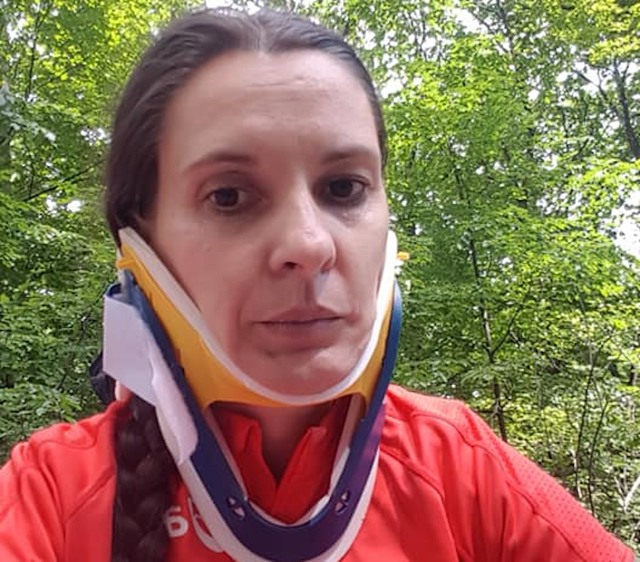 Fosta atletă Daniela Cîrlan, lovită de mașină în timp ce se plimba cu bicicleta lângă Sibiu