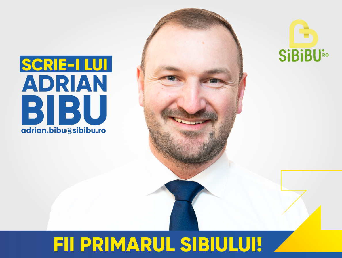 FII PRIMARUL SIBIULUI! Sibienii îi scriu lui Adrian Bibu: “Deloc surprinzător, ideile sunt foarte bune!”