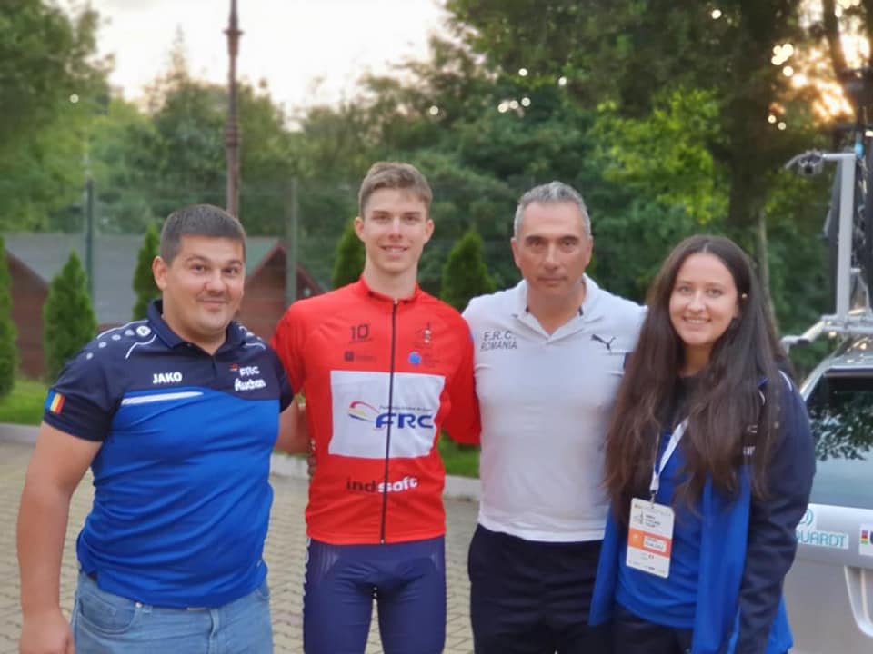 Sibianul Iustin Vaidian a îmbrăcat aseară tricoul roșu, fiind cel mai bun sportiv român de la Turul Ciclist
