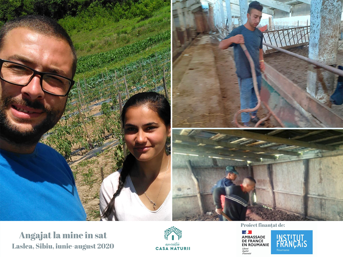 Primul pas către un loc de muncă pentru cinci tineri sibieni din comuna Laslea. „Angajat la mine în sat”, proiect al Asociației Casa Naturii