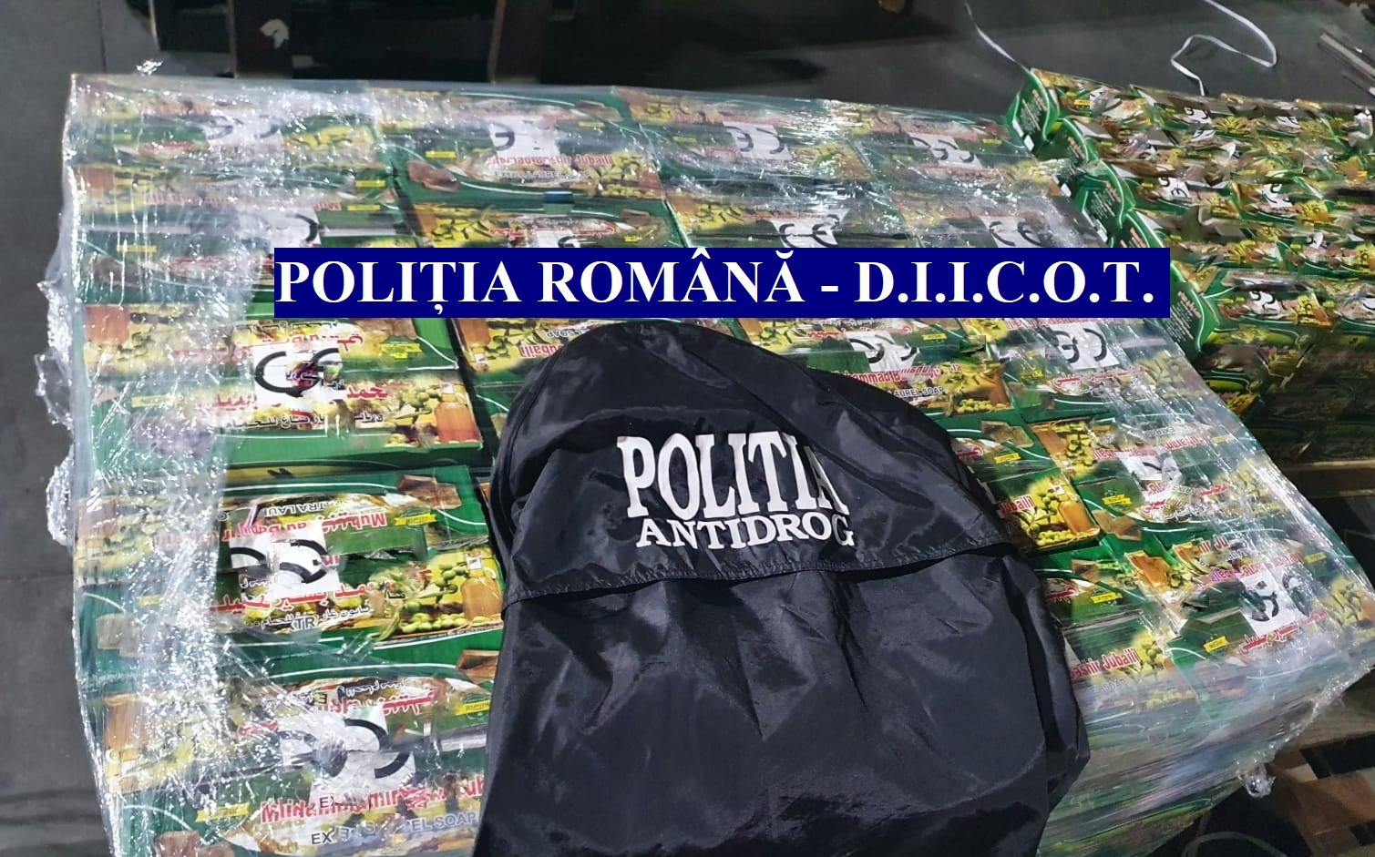 FOTO VIDEO Cea mai mare captură de pastile de captagon și hașiș din istoria DIICOT și a Poliției Române