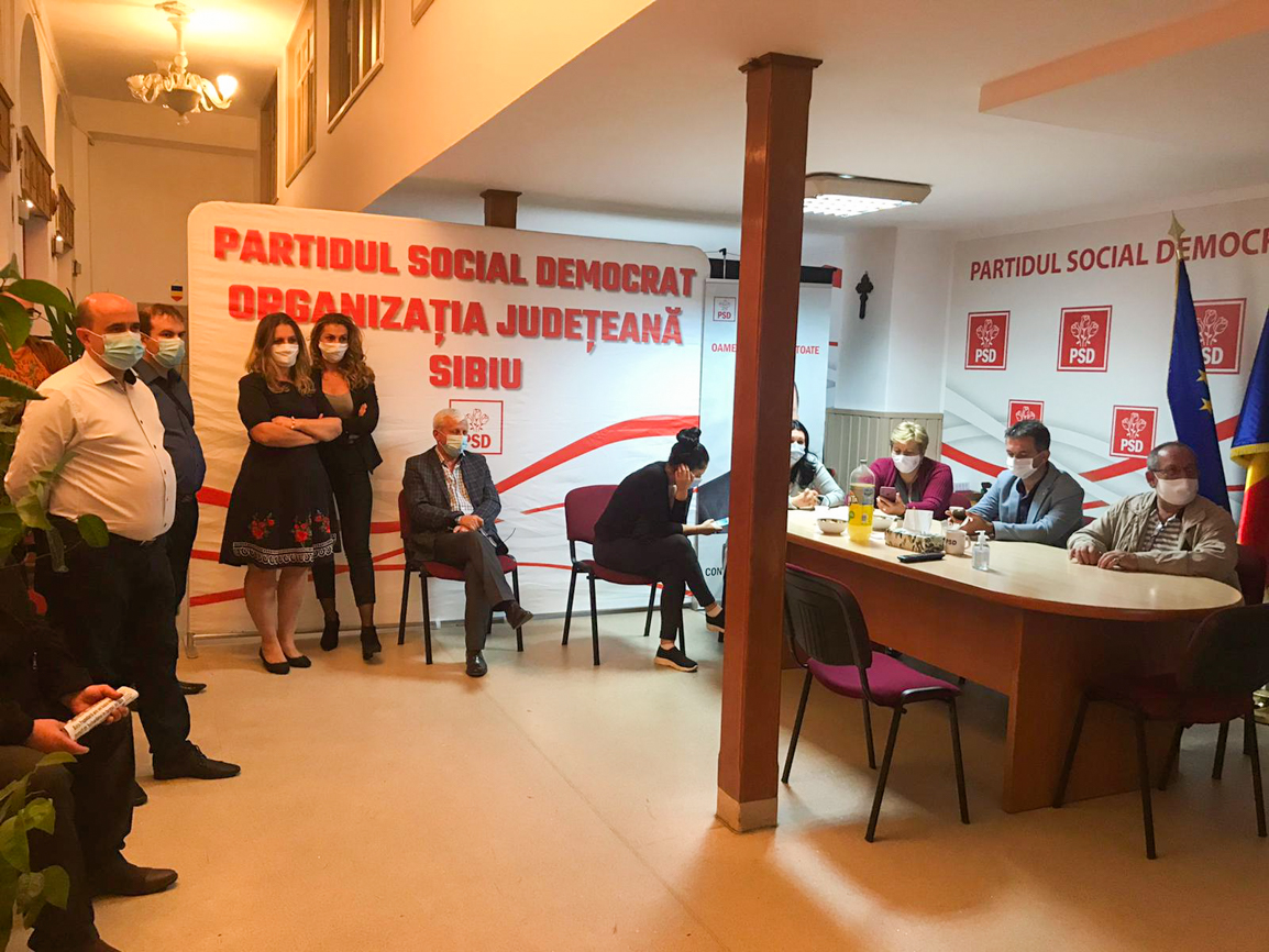 Primele reacții din sediul PSD Sibiu: „nu ne putem raporta la trendul din țară”