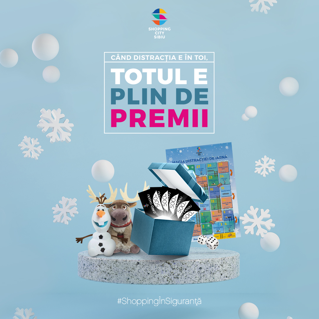 “Magia distracției de iarnă” continuă cu reduceri de sezon și premii instant la Shopping City Sibiu