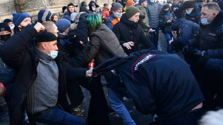 Demonstrații în Rusia după arestarea lui Alexei Navalnîi