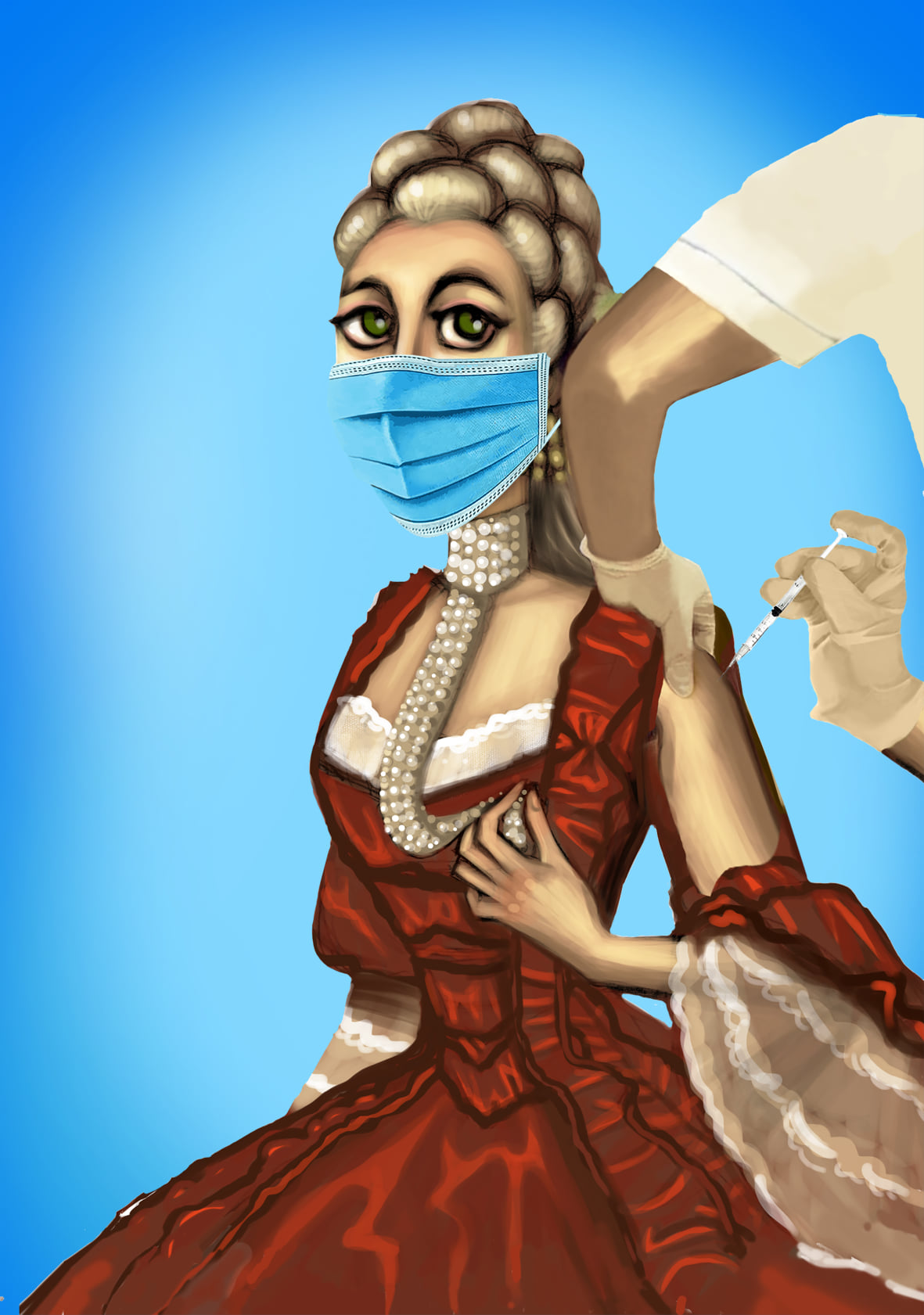 Muzeul Brukenthal este închis astăzi. Bună ocazie pentru Sophie Katharina von Brukenthal să se vaccineze