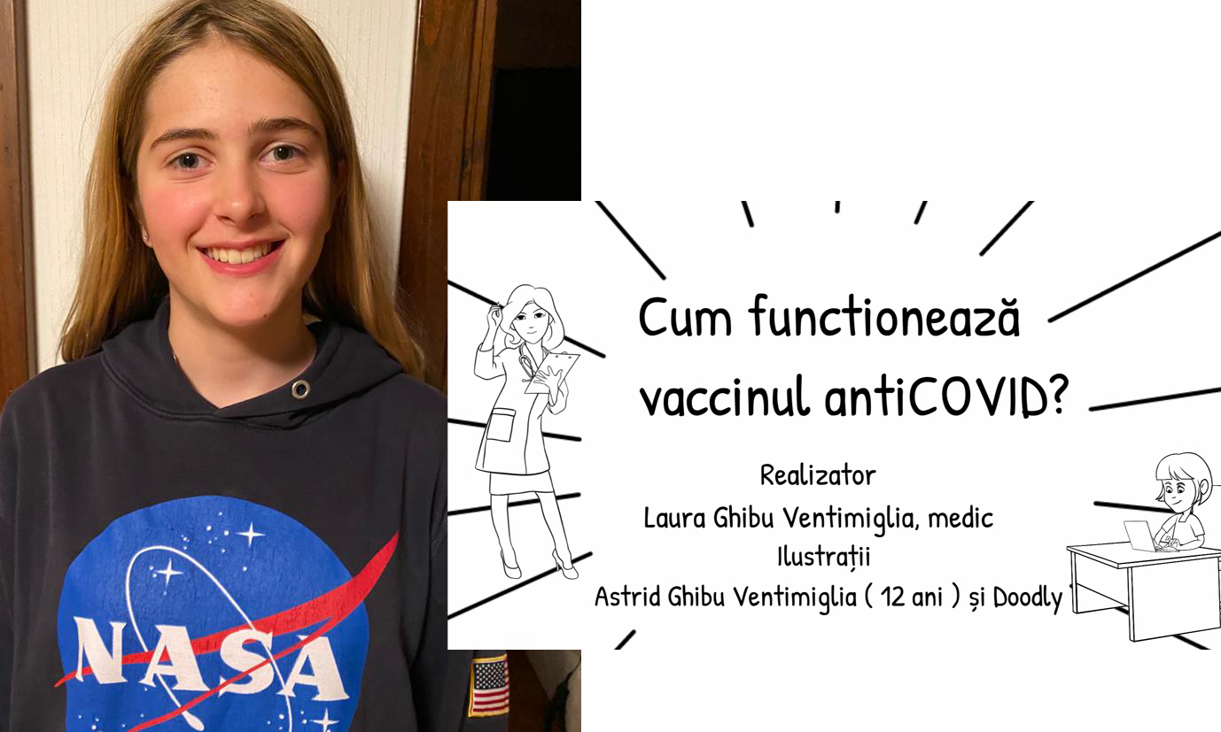 VIDEO Filmulețul despre vaccinul împotriva Covid-19 realizat de fiica unui medic sibian, distribuit la nivel internațional