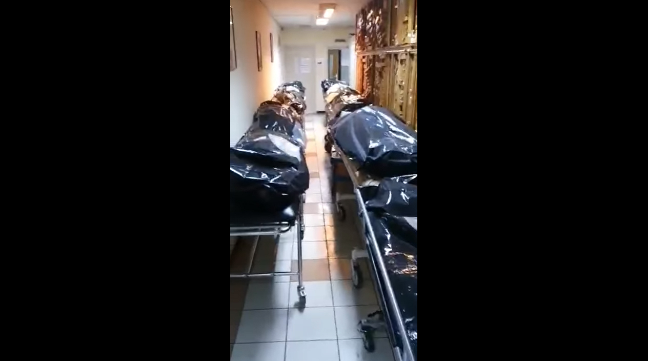 Digi24: imagini dramatice - Spitalul Universitar București nu mai are loc la morgă pentru morții Covid