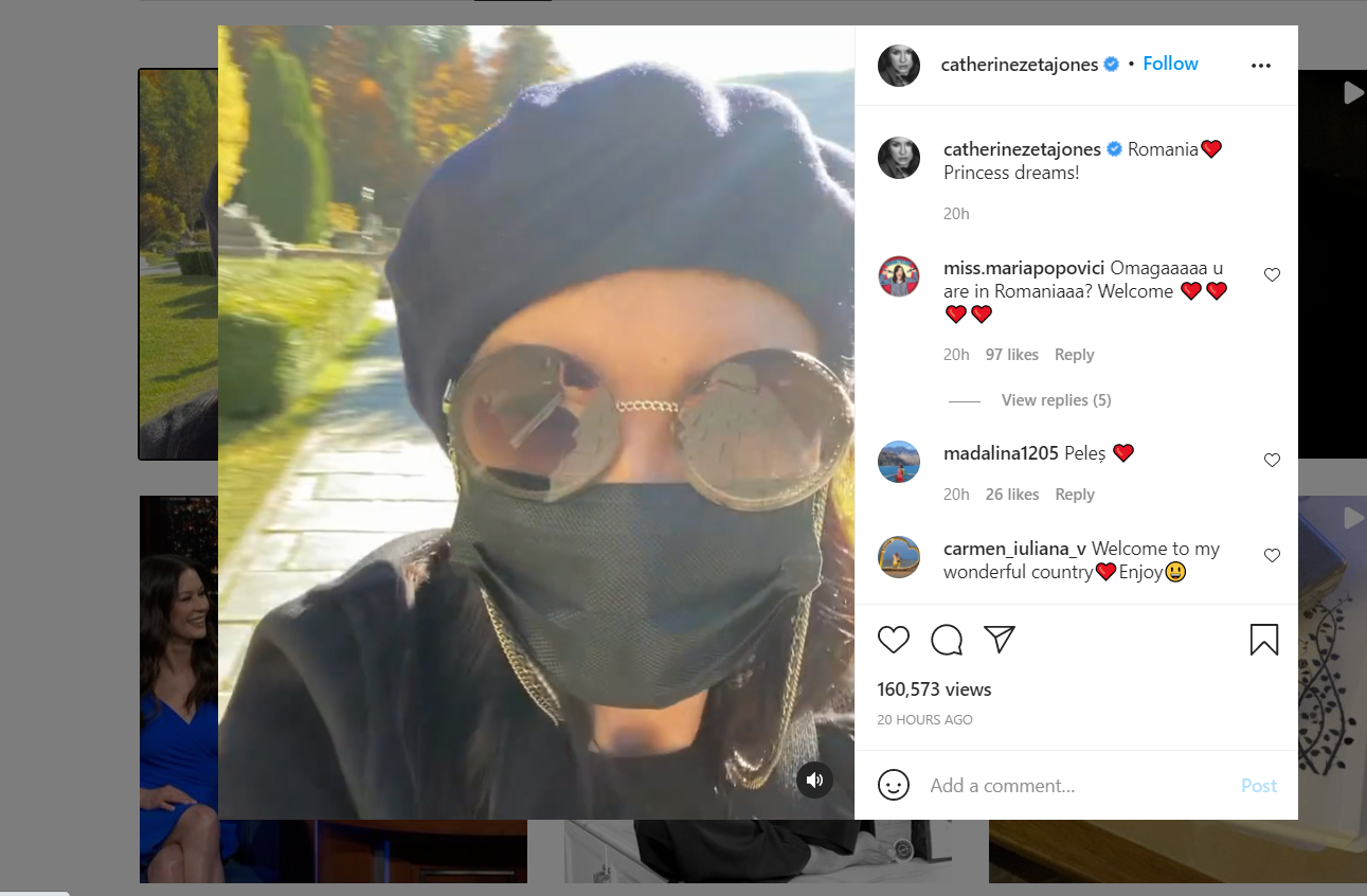 VIDEO. Catherine Zeta-Jones la Castelul Peleș: Dacă aș fi o prințesă, aici mi-aș dori să locuiesc