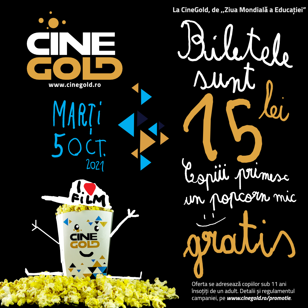 Petreceți Ziua Mondială a Educației ca-n filme, la CineGold