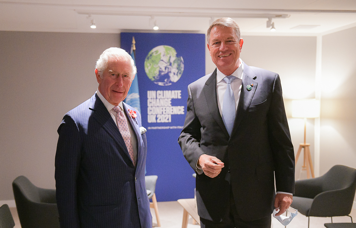 Preşedintele Iohannis s-a întâlnit cu Prinţul Charles în marja COP26