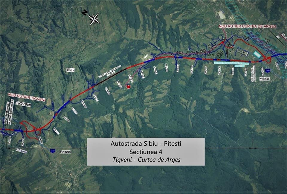 CNAIR a semnat cu Porr Construct contractul pentru proiectarea şi execuţia Secţiunii 4 a Autostrăzii Sibiu - Piteşti